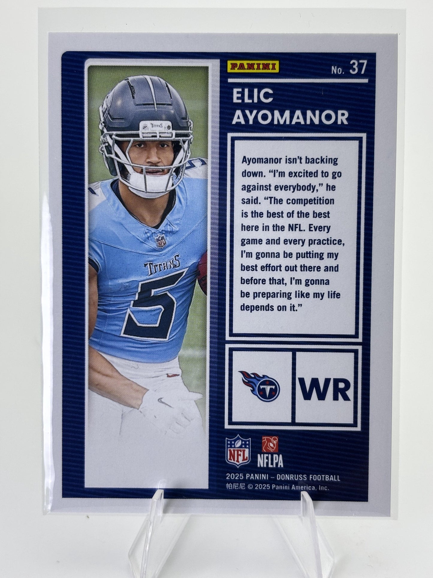 2025 Donruss #37 Elic Ayomanor The Rookies