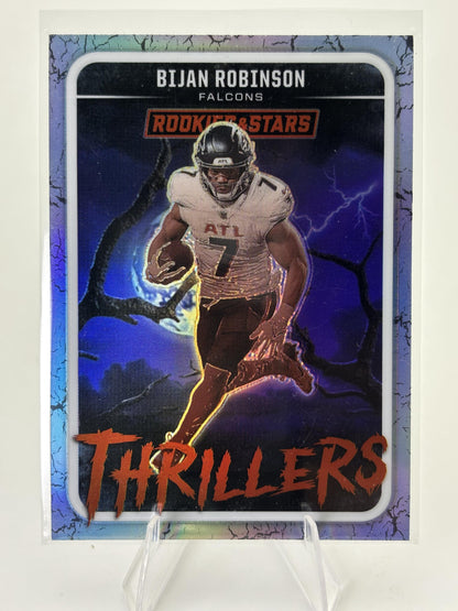 2025 Panini Rookies & Stars #10 Bijan Robinson Thrillers Silver