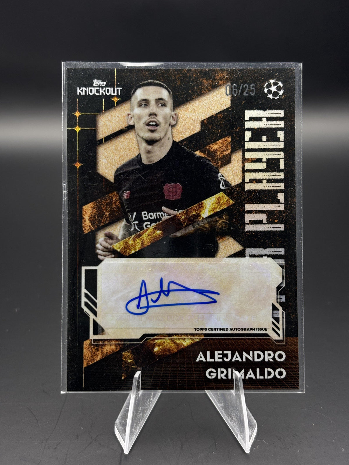 2025-26 Topps Knockout UEFA Club Competitions Alejandro Grimaldo Auto /25