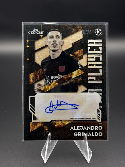 2025-26 Topps Knockout UEFA Club Competitions Alejandro Grimaldo Auto /25