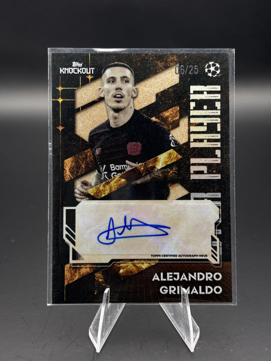 2025-26 Topps Knockout UEFA Club Competitions Alejandro Grimaldo Auto /25