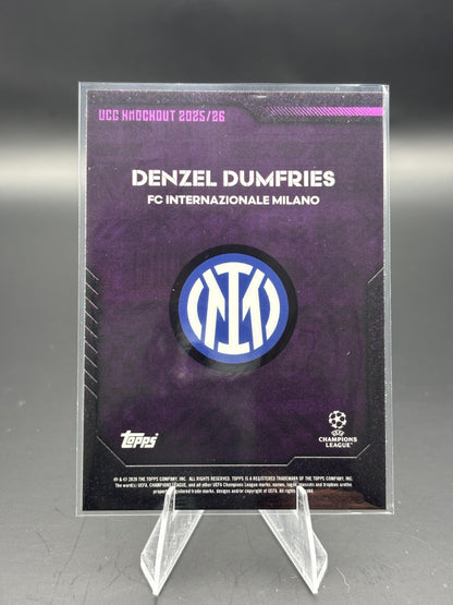 2025-26 Topps Knockout UEFA Club Competitions  Denzel Dumfries Purple /50