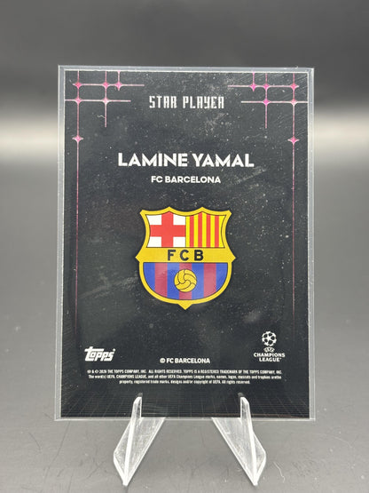 2025-26 Topps Knockout UEFA Club Competitions Lamine Yamal STAR PLAYER