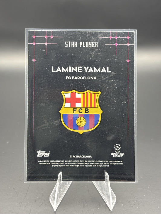 2025-26 Topps Knockout UEFA Club Competitions Lamine Yamal STAR PLAYER