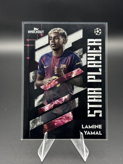 2025-26 Topps Knockout UEFA Club Competitions Lamine Yamal STAR PLAYER