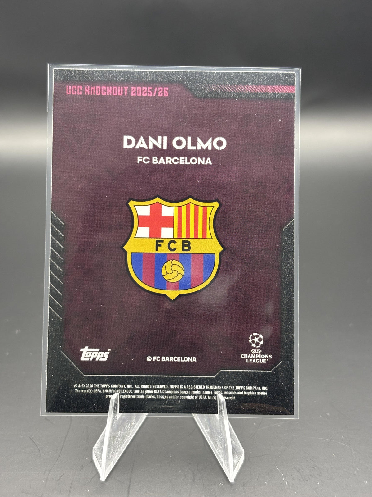 2025-26 Topps Knockout UEFA Club Competitions Dani Olmo