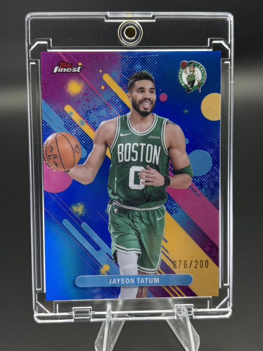 2025-26 Finest #21 Jayson Tatum Blue Refractor #/200