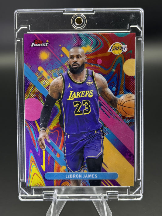 2025-26 Finest #79 LeBron James Oil Spill Refractor