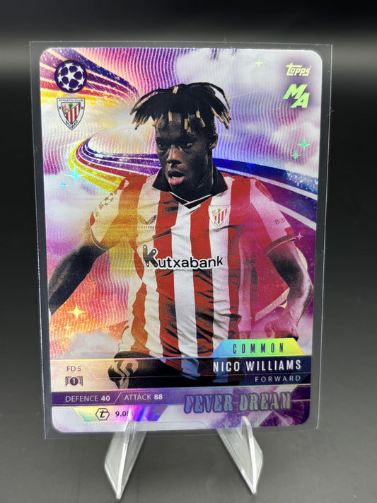 2025-26 Topps Match Attax Madness UCC #FD-5 Nico Williams Fever Dream