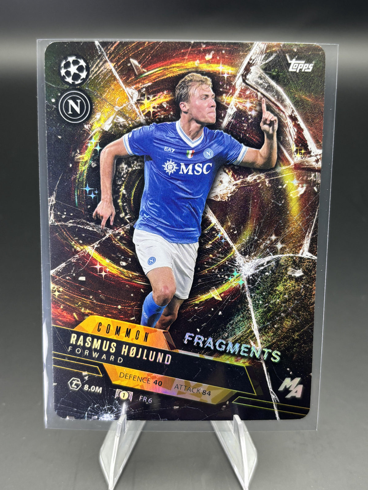 2025-26 Topps Match Attax Madness UCC #FR-6 Rasmus Højlund Fragments