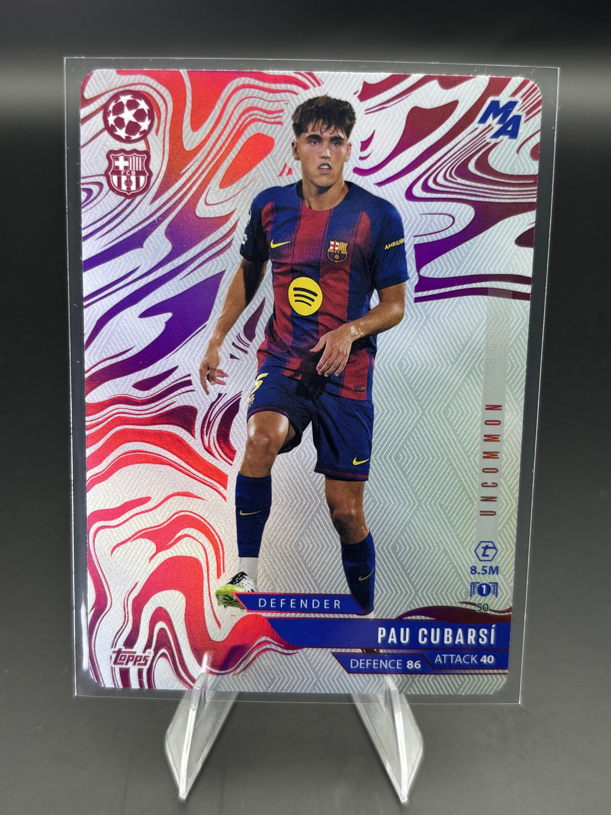 2025-26 Topps Match Attax Madness UCC #50 Pau Cubarsí Uncommon