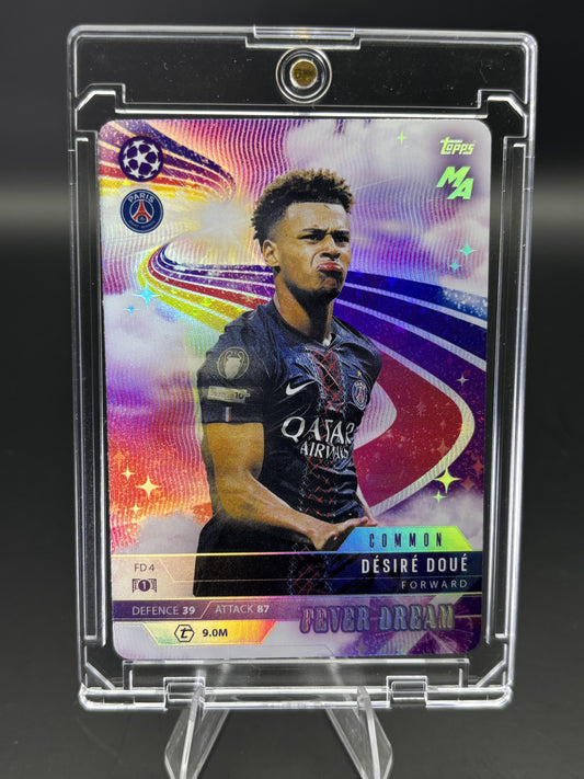2025-26 Topps Match Attax Madness UCC #FD-4 Désiré Doué Fever Dream