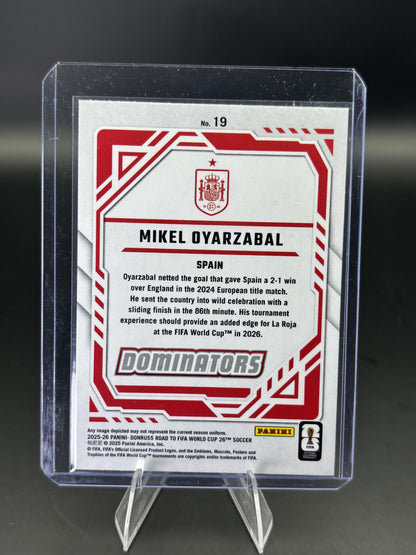 2025-26 Donruss Road to FIFA World Cup #19 Mikel Oyarzabal Dominators Red