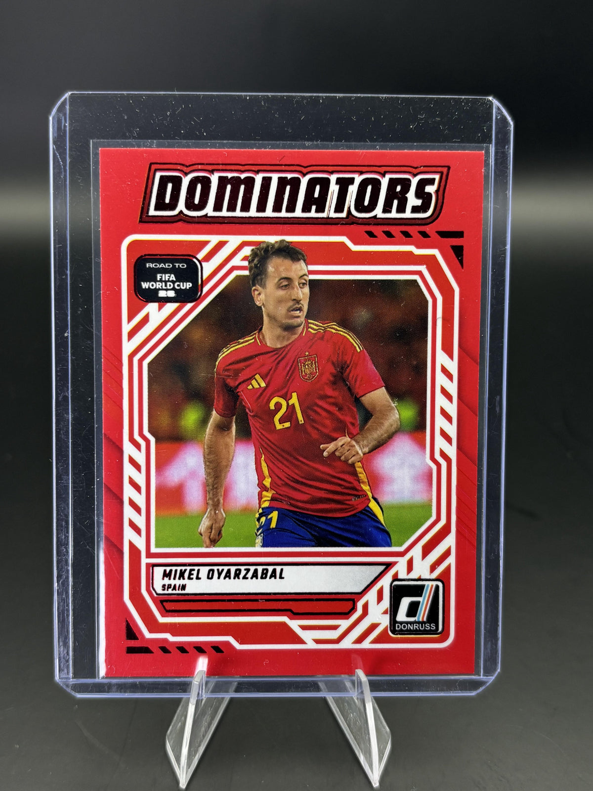 2025-26 Donruss Road to FIFA World Cup #19 Mikel Oyarzabal Dominators Red