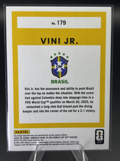 2025-26 Donruss Road to FIFA World Cup #179 Vini Jr. Pink Swirl #/89