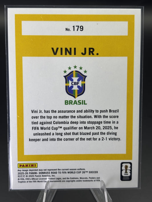 2025-26 Donruss Road to FIFA World Cup #179 Vini Jr. Pink Swirl #/89