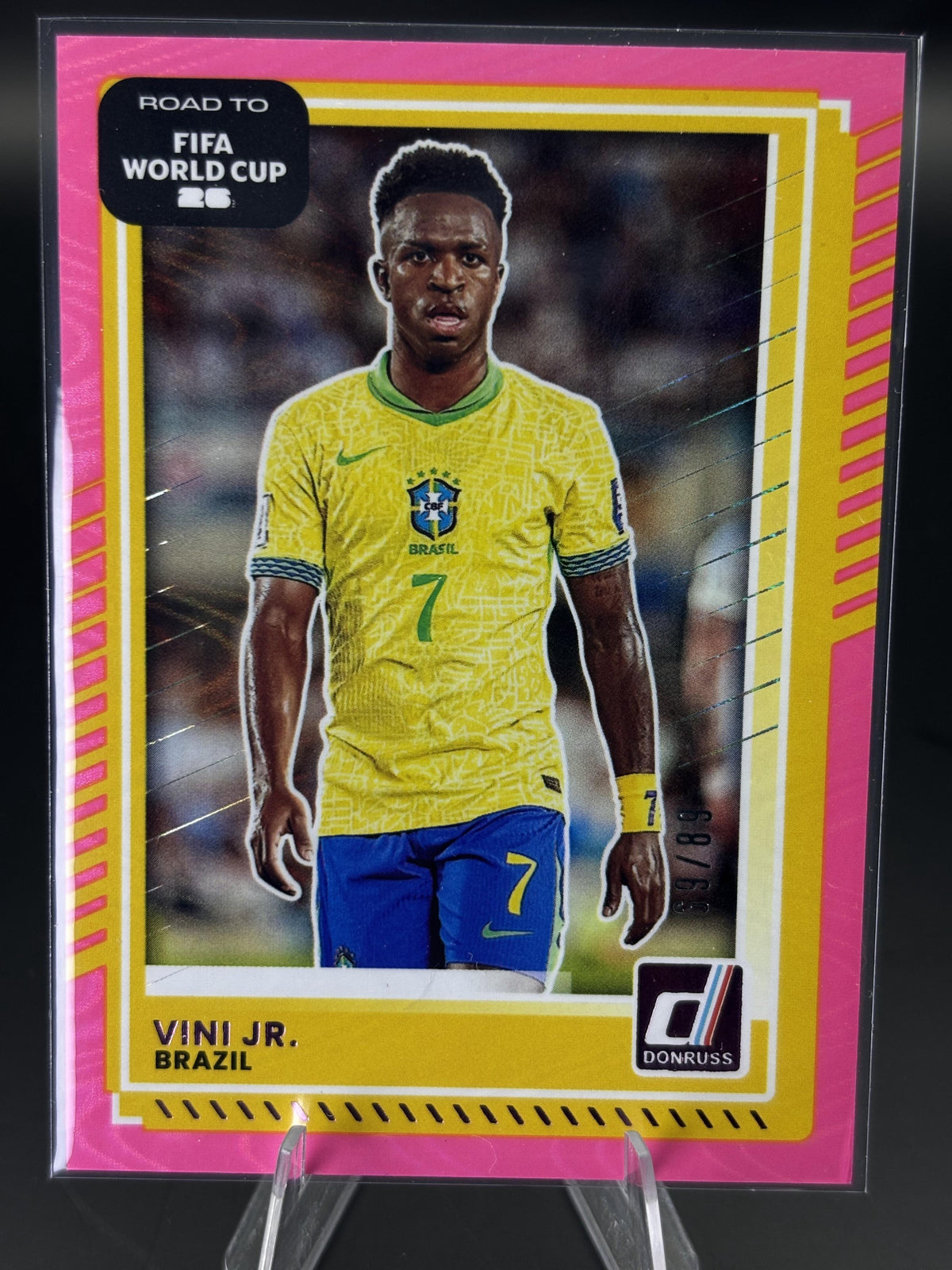 2025-26 Donruss Road to FIFA World Cup #179 Vini Jr. Pink Swirl #/89