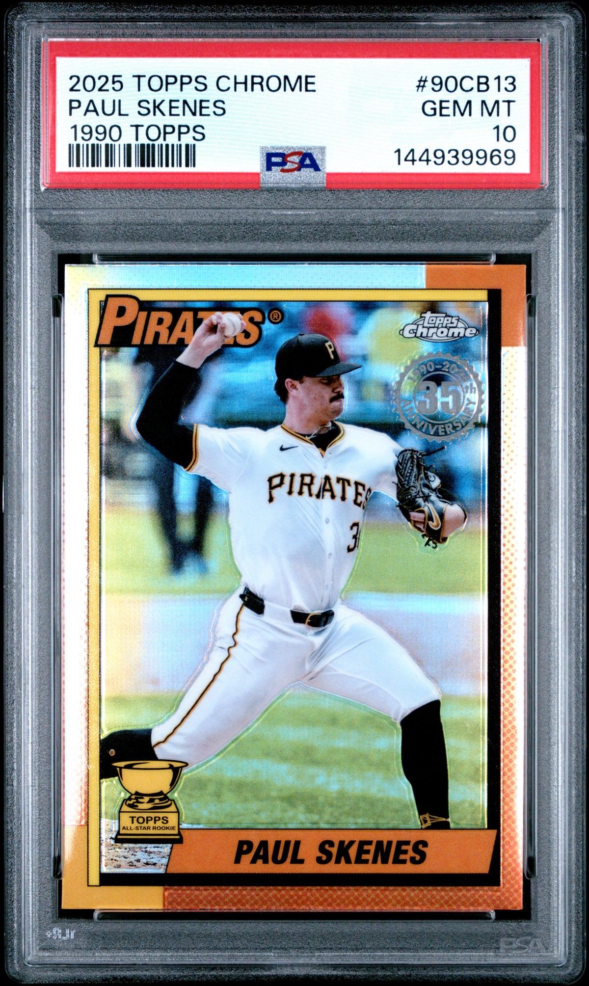 2025 Topps Chrome 1990 Topps #90CB13 Paul Skenes PSA 10