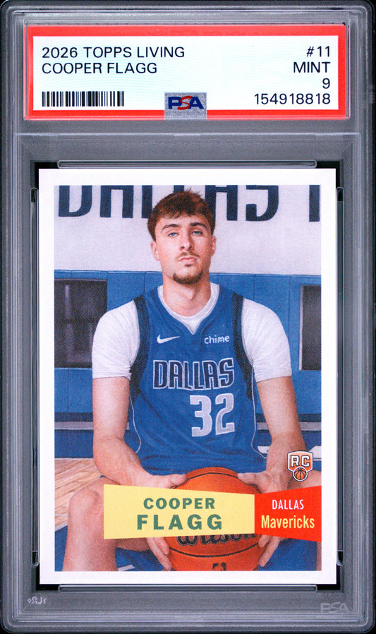 2026 Topps Living #11 Cooper Flagg PSA 9