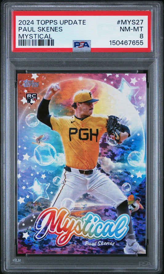 2024 Topps Update Mystical #MYS27 Paul Skenes PSA 8
