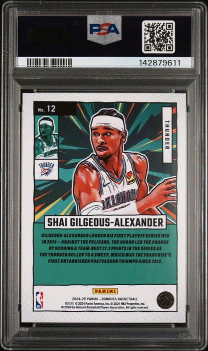 2024 Panini Donruss Net Marvels #12 S. Gilgeous-Alexander PSA 9