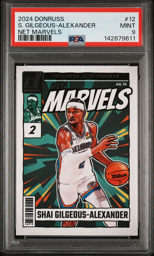 2024 Panini Donruss Net Marvels #12 S. Gilgeous-Alexander PSA 9