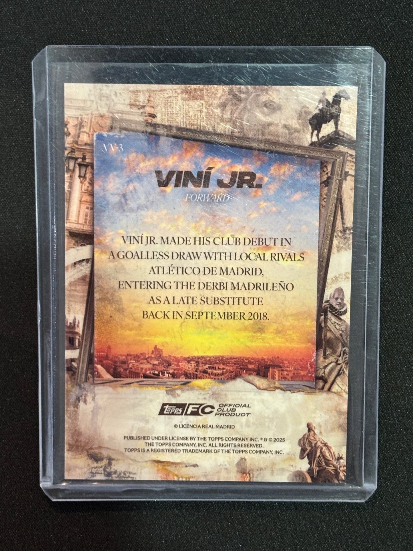 2025/26 Topps Los Blancos Real Madrid Vini Jr Vintage VV-3