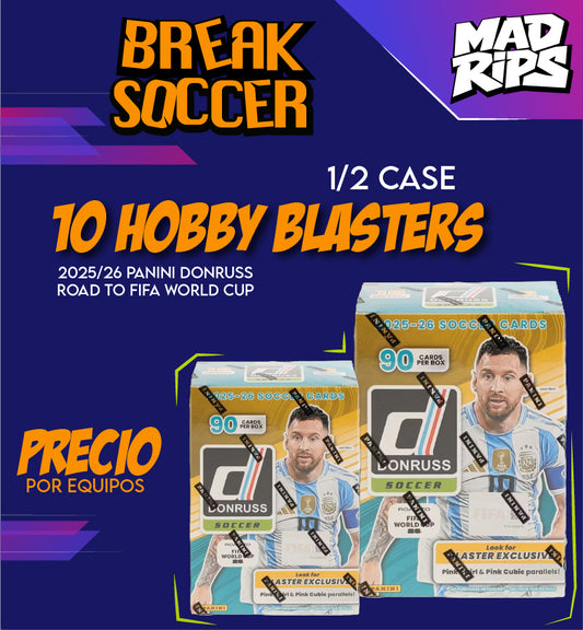 🌍 BREAK | 2025/26 Panini Donruss Road to FIFA World Cup Soccer – 10 Hobby Blasters