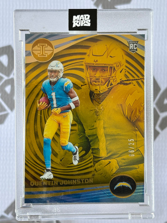 Quentin Johnston RC /25 – 2023 Panini Illusions Football (Chargers)