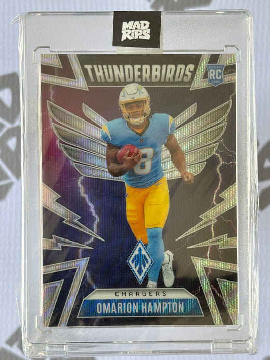 Omarion Hampton RC – Thunderbirds Insert – 2025 Panini Phoenix Football