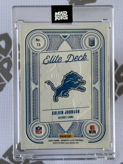 Calvin Johnson Elite Deck Insert 2025 Donruss Elite