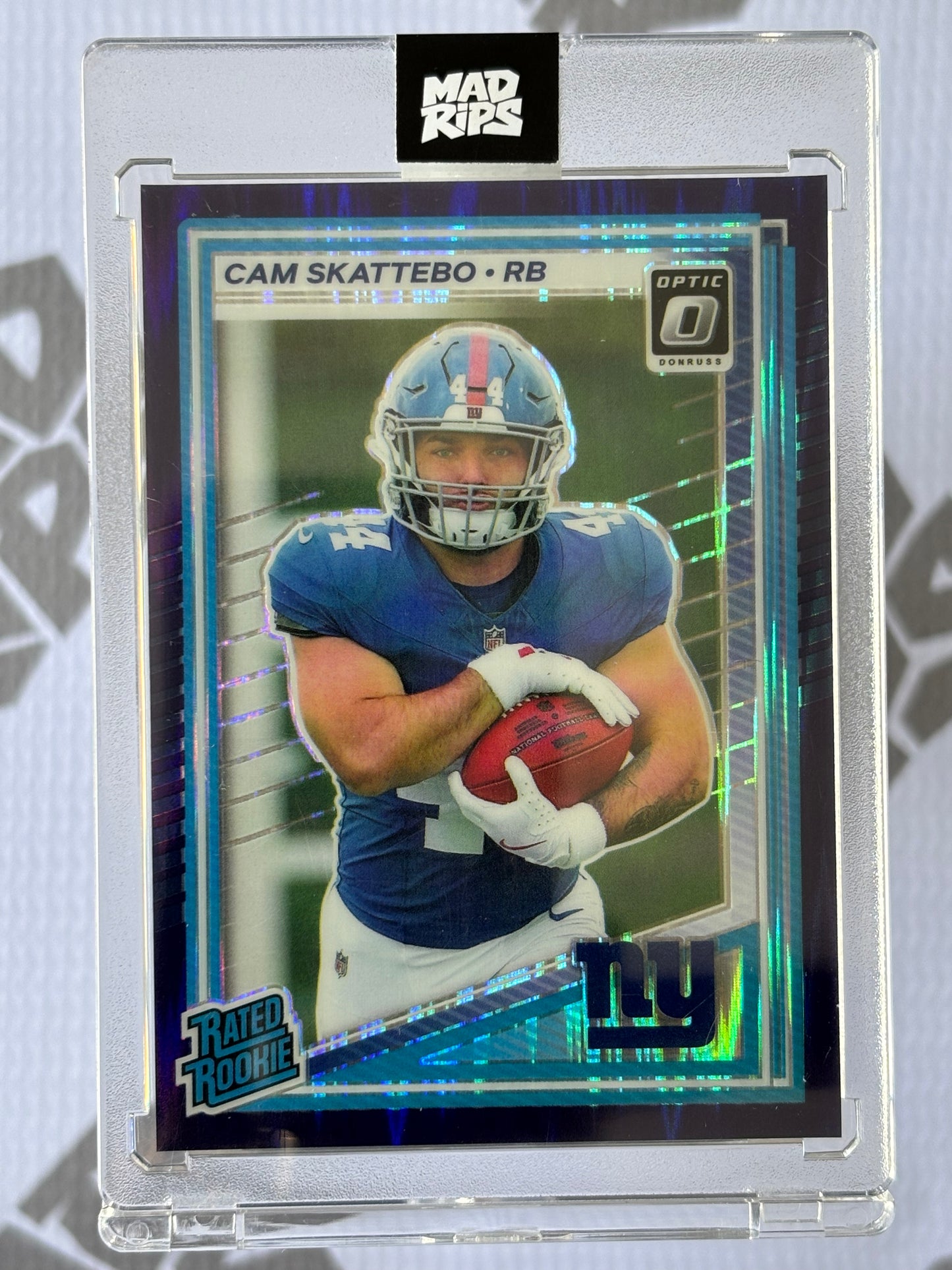 Cam Skattebo Rated Rookie Purple Shock – Donruss Optic NFL