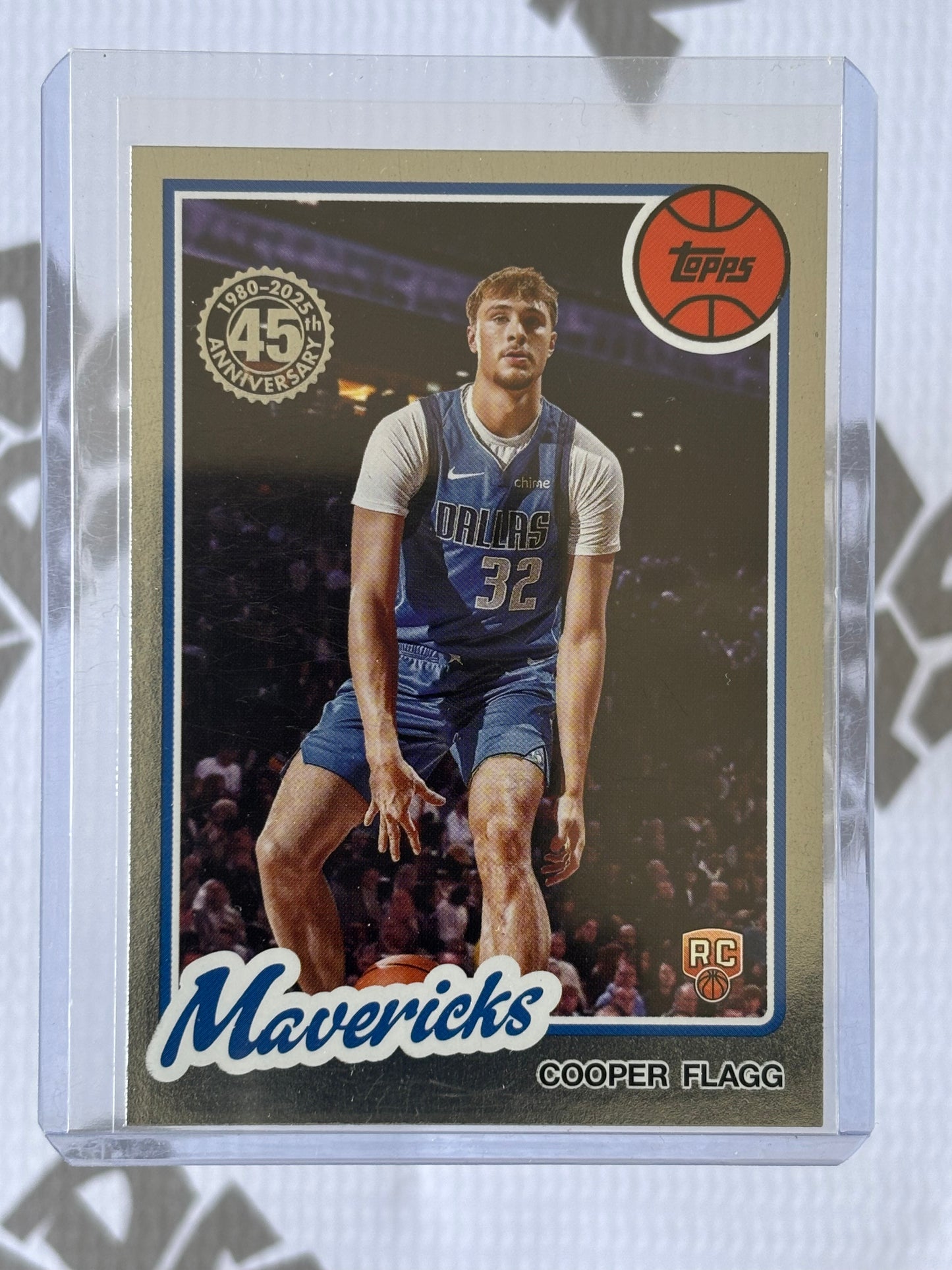 Cooper Flagg Rookie Card – Topps 45th Anniversary RC – Dallas Mavericks