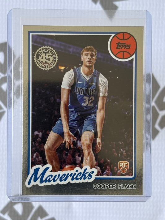 Cooper Flagg Rookie Card – Topps 45th Anniversary RC – Dallas Mavericks