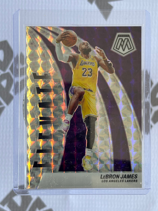 LeBron James Elevate Insert – 2023-24 Panini Mosaic Basketball – Los Angeles Lakers