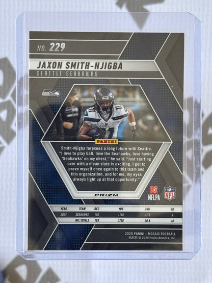 Jaxon Smith-Njigba Red Mosaic Prizm – Seattle Seahawks