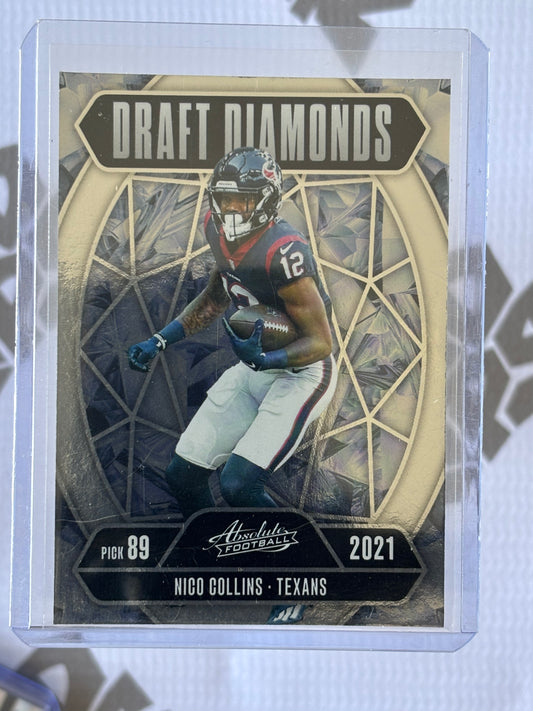 Nico Collins Draft Diamonds Insert – 2021 Absolute Football