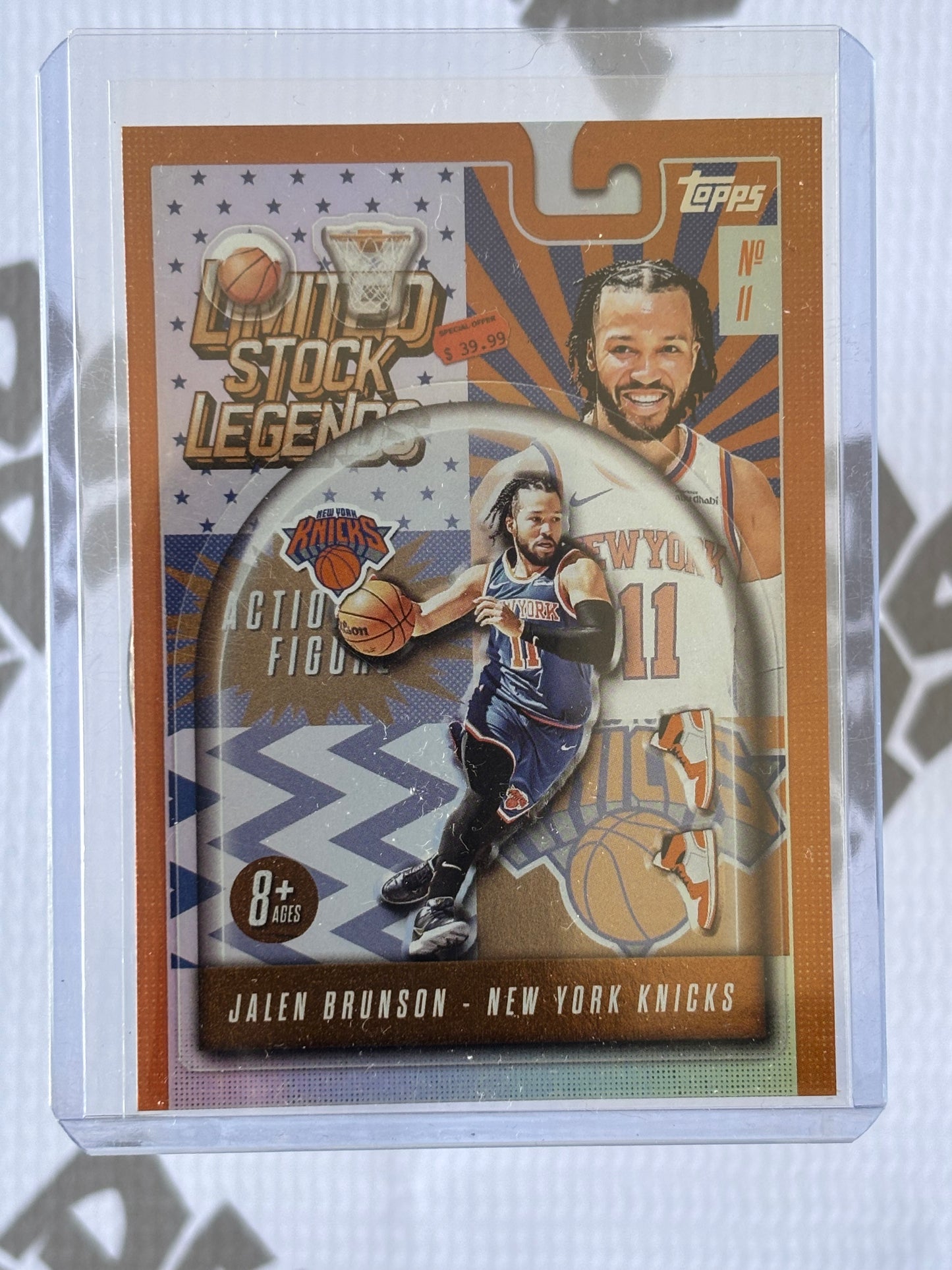 Jalen Brunson – Stock Legends Insert Card | 2025 Topps Basketball