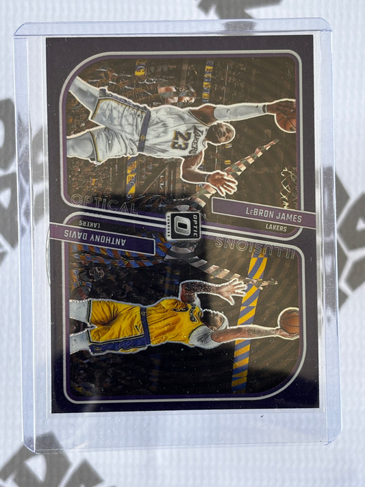 LeBron James &amp; Anthony Davis – 2023-24 Donruss Optic Illusions | Lakers Duo