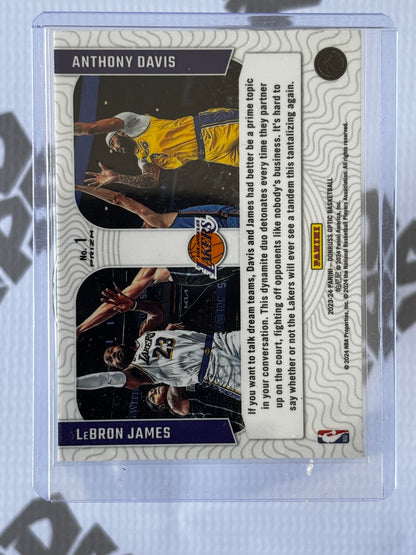LeBron James &amp; Anthony Davis – 2023-24 Donruss Optic Illusions | Lakers Duo