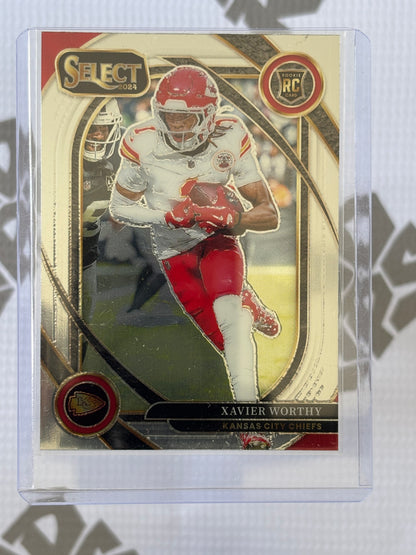 Xavier Worthy RC – 2024 Panini Select Football Club Level (#224)