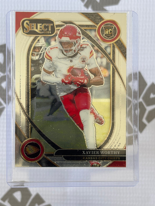 Xavier Worthy RC – 2024 Panini Select Football Club Level (#224)