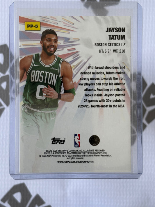 Jayson Tatum – 2025-26 Topps Basketball Power Players (#PP-5)