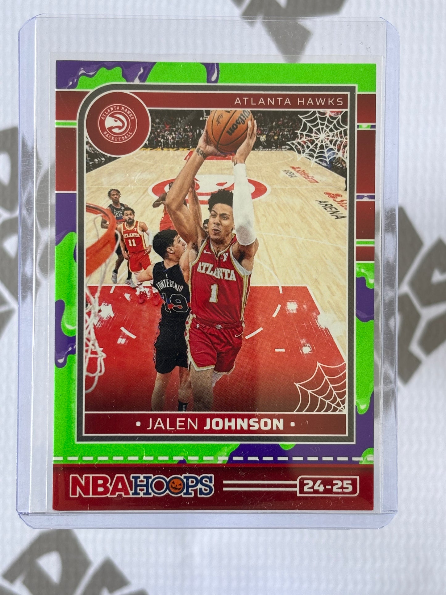 Jalen Johnson Slime Parallel – 2024-25 Panini Haunted Hoops (Atlanta Hawks)