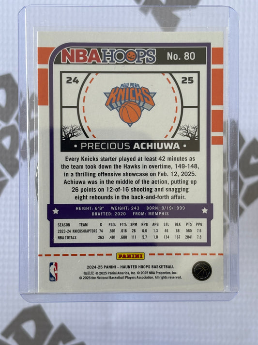 Precious Achiuwa – 2024-25 Panini Haunted Hoops Base (New York Knicks)