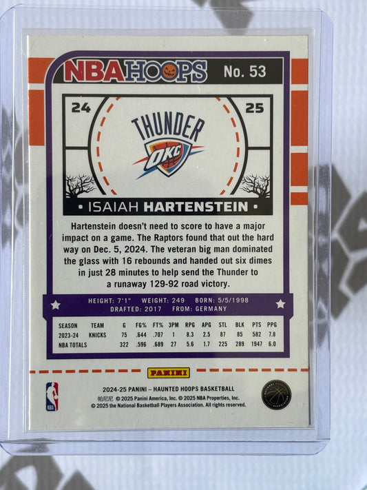 Isaiah Hartenstein – 2024-25 Panini Haunted Hoops Holo Webs (Oklahoma City Thunder)