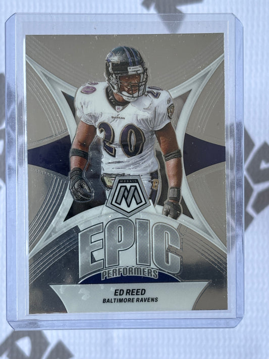 Ed Reed – 2024 Panini Mosaic Football Epic Performers | Baltimore Ravens