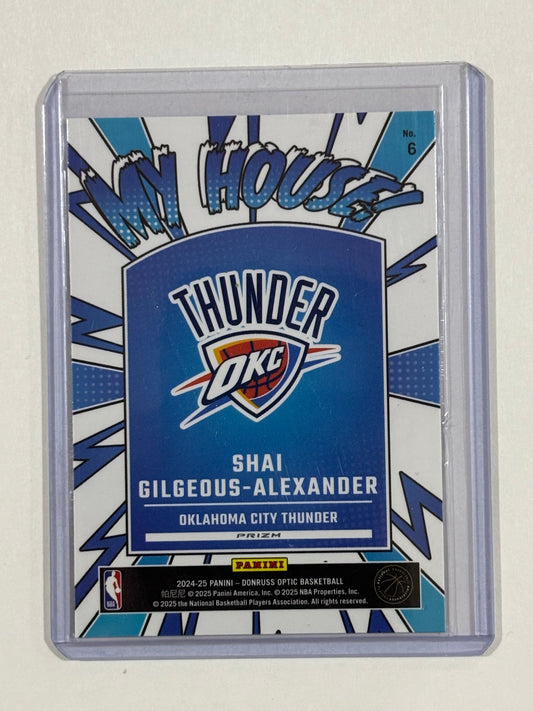 2024-25 Donruss Optic #6 Shai Gilgeous-Alexander My House