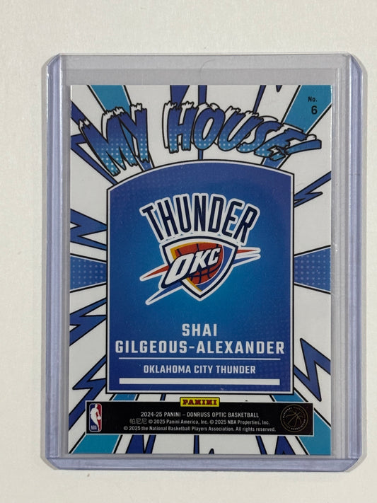2024-25 Donruss Optic #6 Shai Gilgeous-Alexander My House
