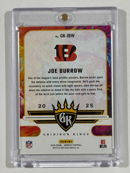 2025 Donruss #GK-JBW Joe Burrow Gridiron Kings